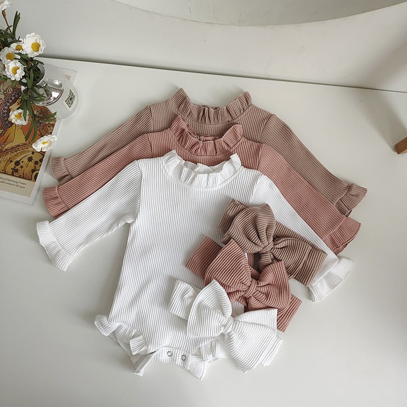 Foxy Baby Romper and Bow