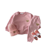 Cute Teddy Bear 2Pc Tracksuit Set