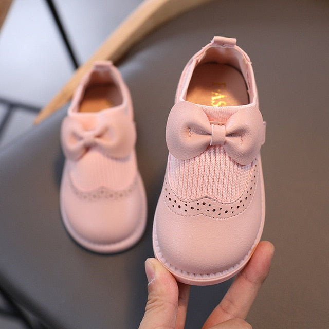 Baby hot sale bow shoes