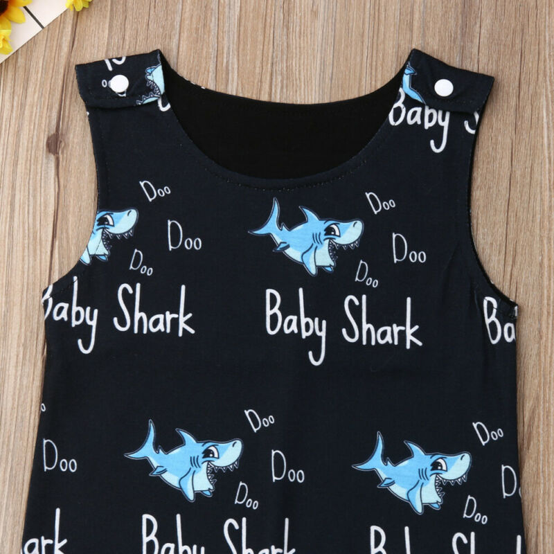 Baby Shark Sleeveless Romper